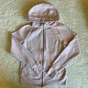 Lululemon Scuba Hoodie. Size: 6. EUC. Color: Heathered pink. SF home.